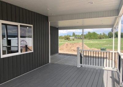 view of newly constructed deck