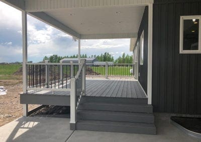 newly constructed deck
