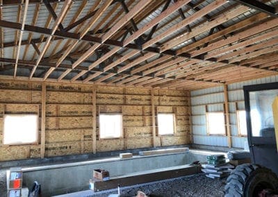 pool room under construction