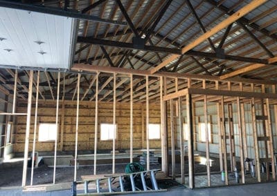 pool room under construction